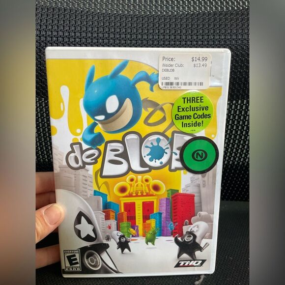 Nintendo de Blob Video Game - Blue and Yellow Cover - Picture 1 of 5